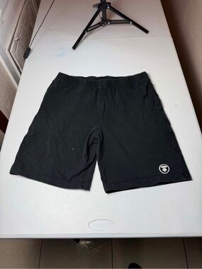 Aape by A Bathing Ape Men's Black Sweat Shorts Sz XL AAPE Bape fits smaller